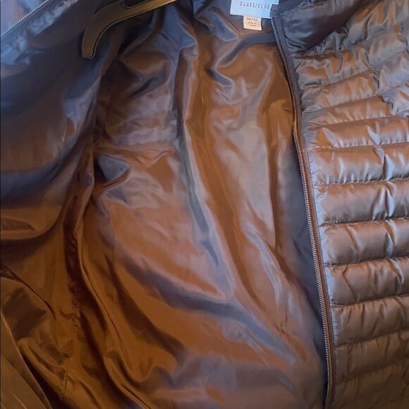 Class Club boys Black quilted Puffer hoodie Jacket size 10/12 - Picture 5 of 6